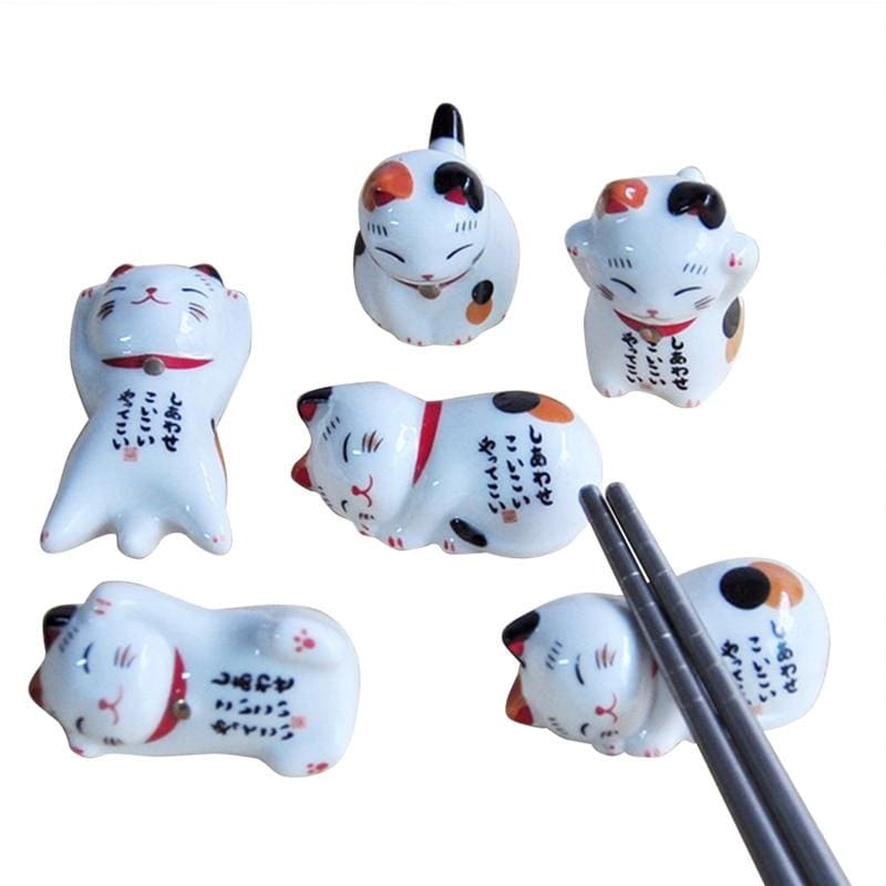 Chopsticks Holder Maneki Neko - Chopstick Holders