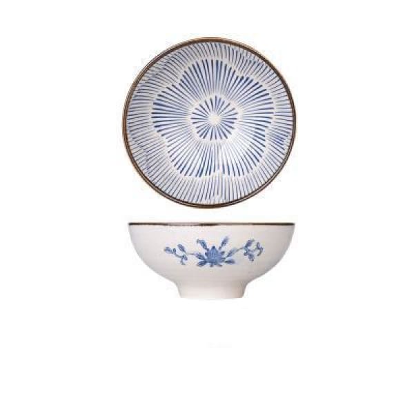 Hand Painted Bowl Tokushima - Bowls