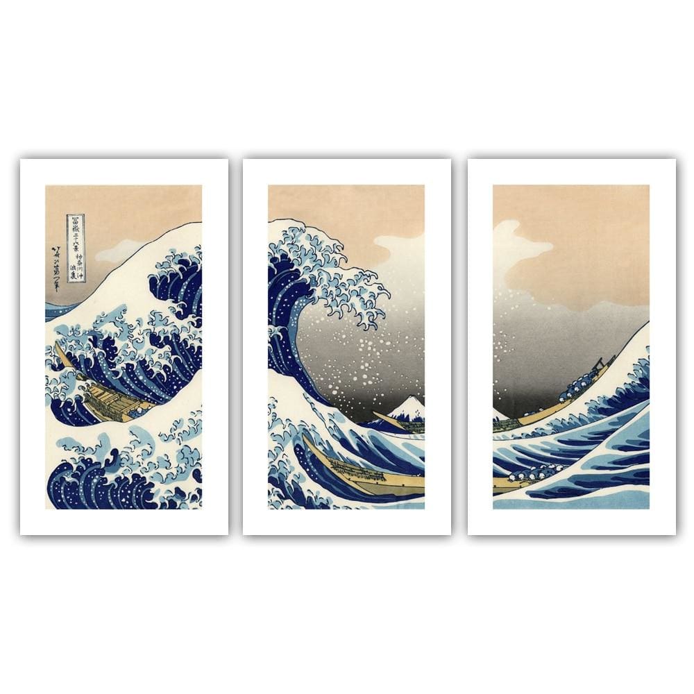 Japanese Print The Wave - Canvas Picture