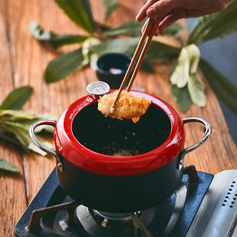 Tempura Frying Pot with Temperature Control Nishinomiya ( 2 colors)