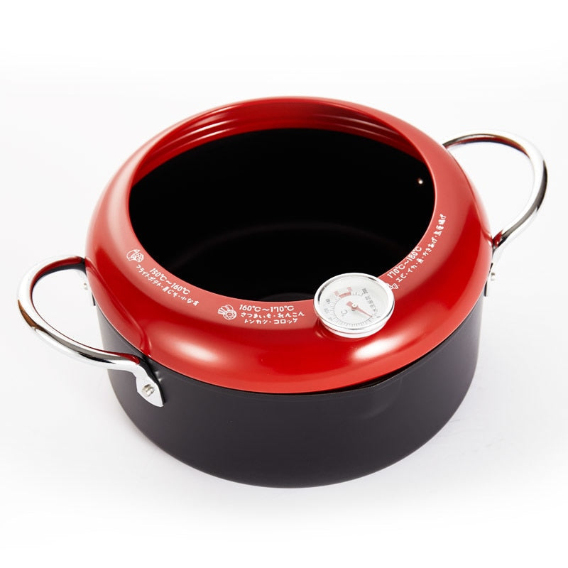 Tempura Frying Pot with Temperature Control Nishinomiya ( 2 colors)