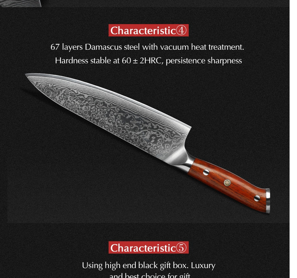 Cuchillo de Cocina Gyuto Komainu (3 Formas)