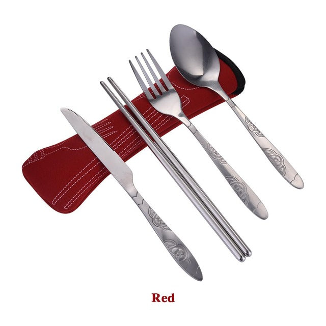 Chopsticks, Knife, Spoon and Fork Set Kimetsu ( 8 colors)