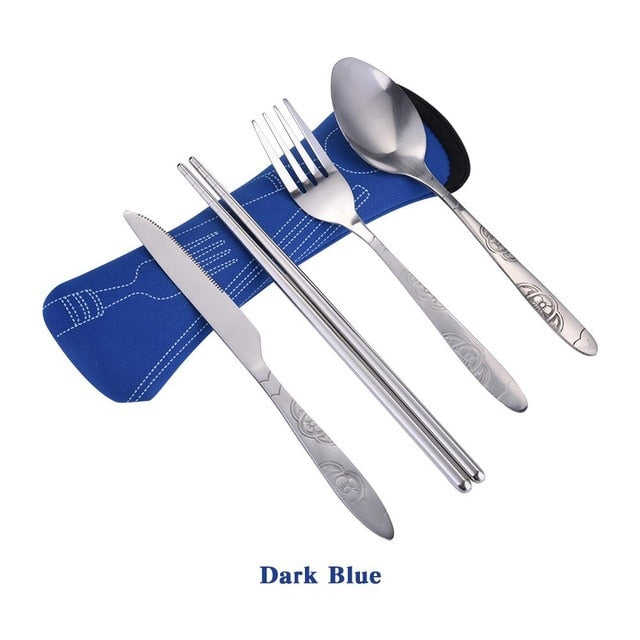 Chopsticks, Knife, Spoon and Fork Set Kimetsu ( 8 colors)