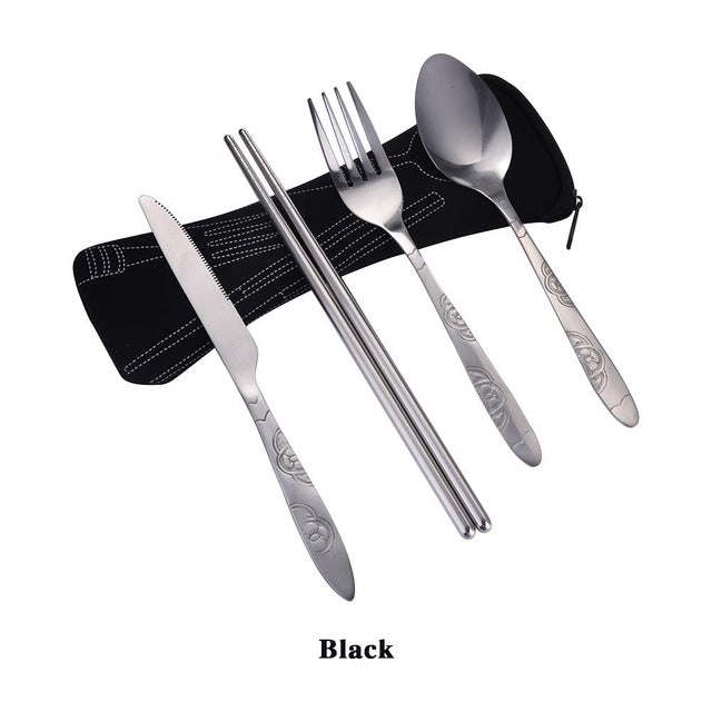 Chopsticks, Knife, Spoon and Fork Set Kimetsu ( 8 colors)