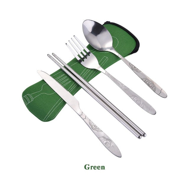 Chopsticks, Knife, Spoon and Fork Set Kimetsu ( 8 colors)