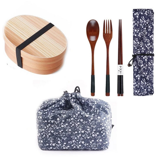 Bento and Cutlery Set Yayoi