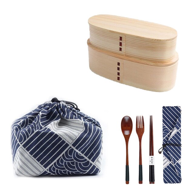 2 Bentos and Cutlery Set Uru