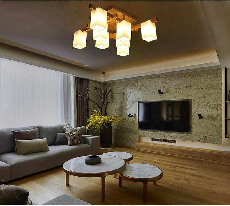 Ceiling Lamp Okkaigijidomae ( 4, 6 or 8 heads and 3 sizes)