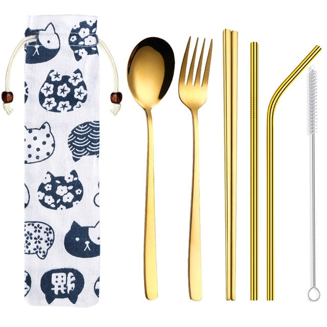 Chopsticks and Cutlery Set Seibu (5 colors)