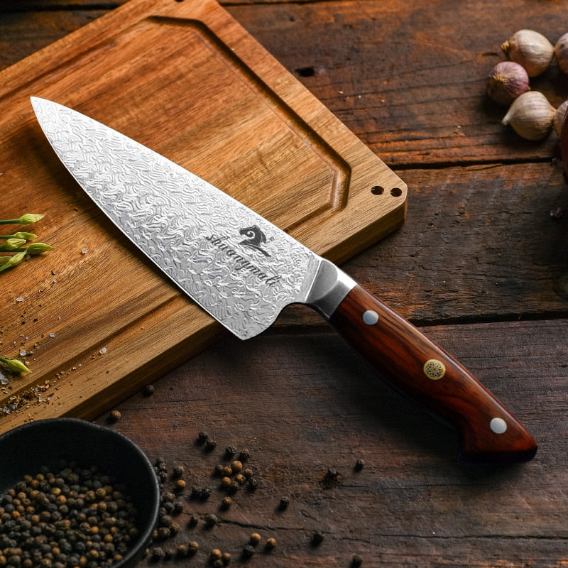 Damascus Kitchen Knife Izumo