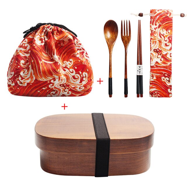 Caja Bento y Cubiertos Tone