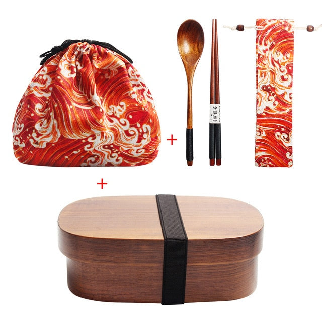 Caja Bento y Cubiertos Tone