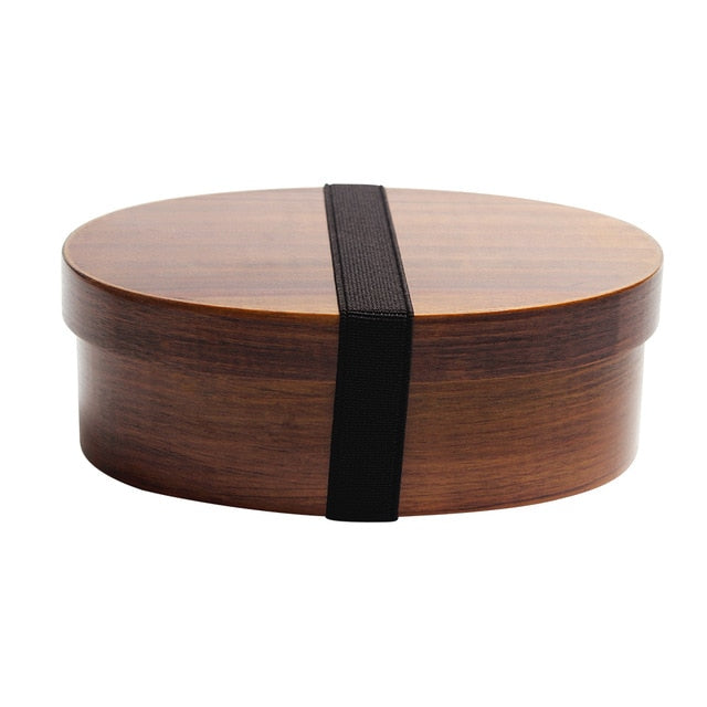 Wooden Round Takeout Bento Box 5.12 Dia (50/Pack) - No Lid