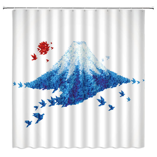 Shower Curtain Blue Fuji (4 sizes)