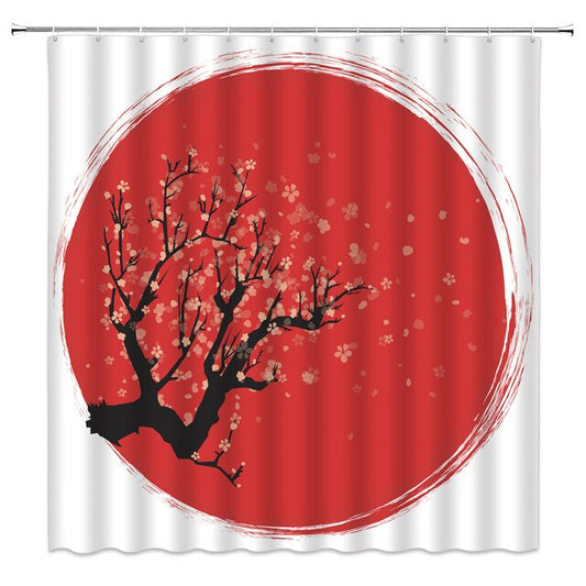 Cortina de Ducha Japan Flag (4 Tamaños)