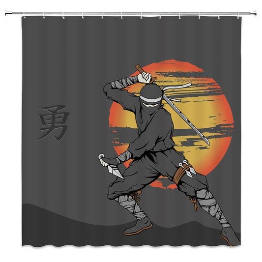 Cortina de Ducha Samurai II (4 Tamaños)