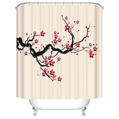 Cortina de Ducha Sakura in Blossom (5 Modelos y 5 Tamaños)