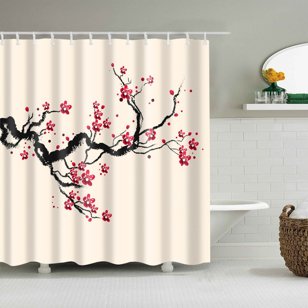 Shower Curtain Sakura in Blossom (6 Images)