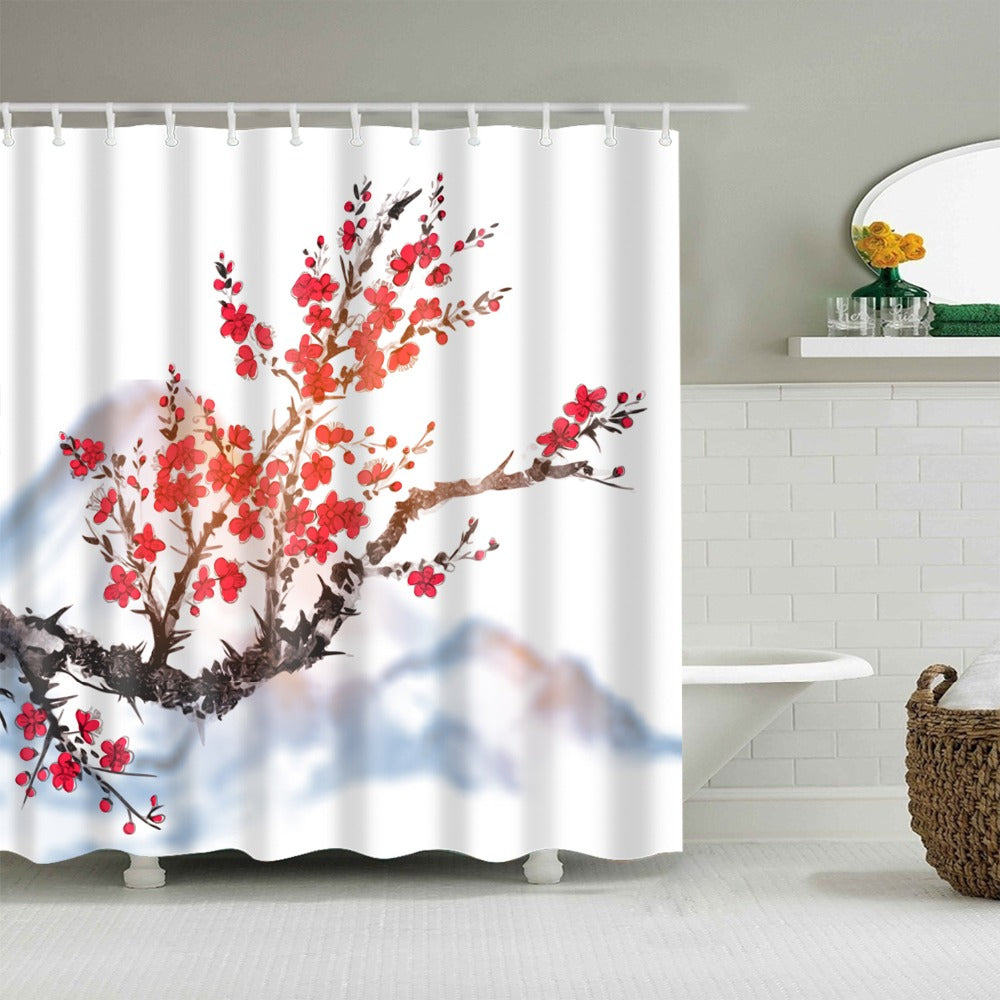 Shower Curtain Sakura in Blossom (6 Images)