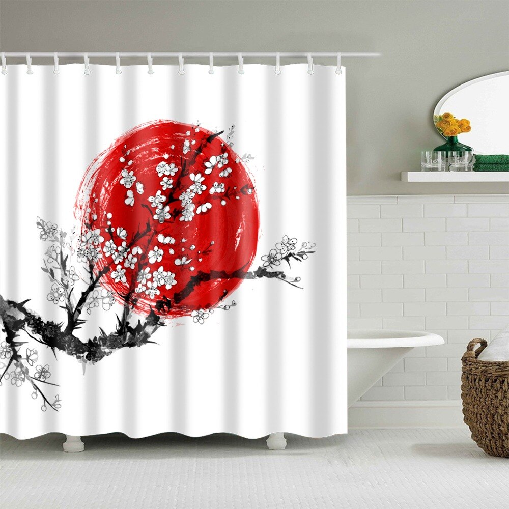 Shower Curtain Sakura in Blossom (6 Images)