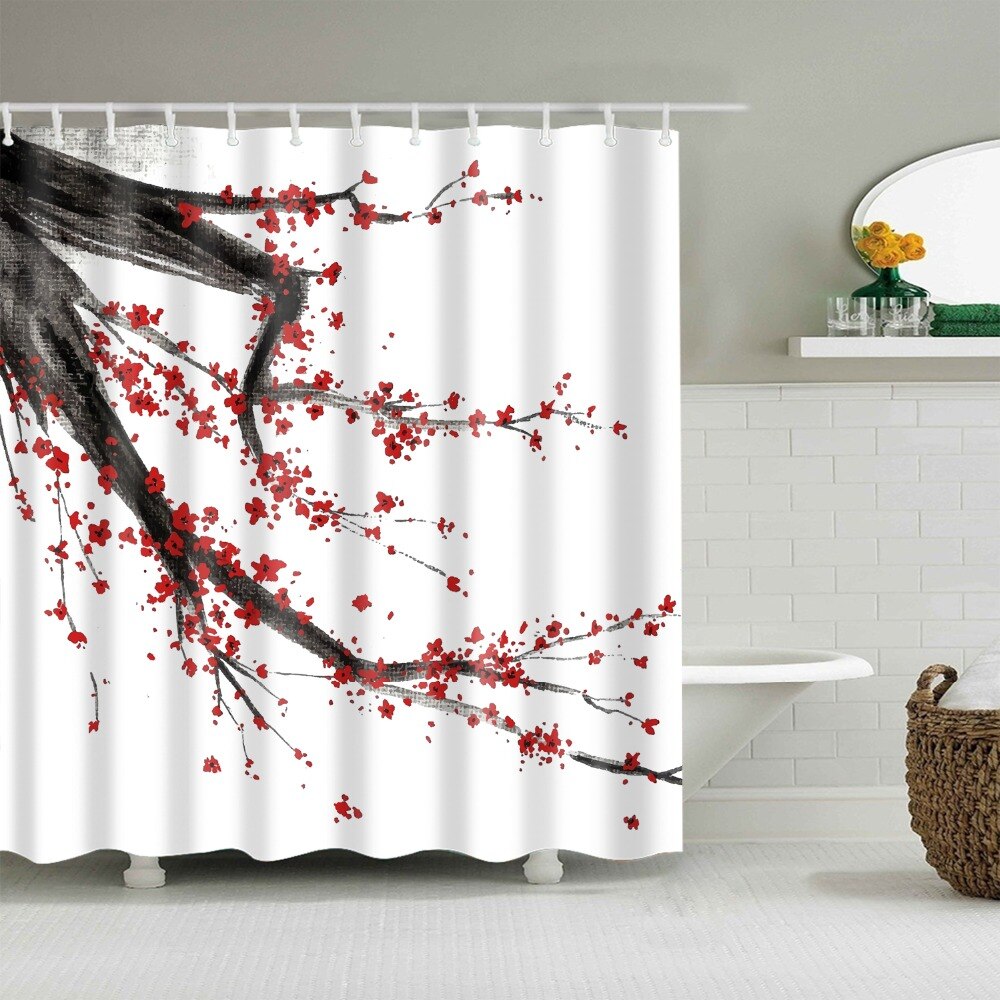 Shower Curtain Sakura in Blossom (6 Images)