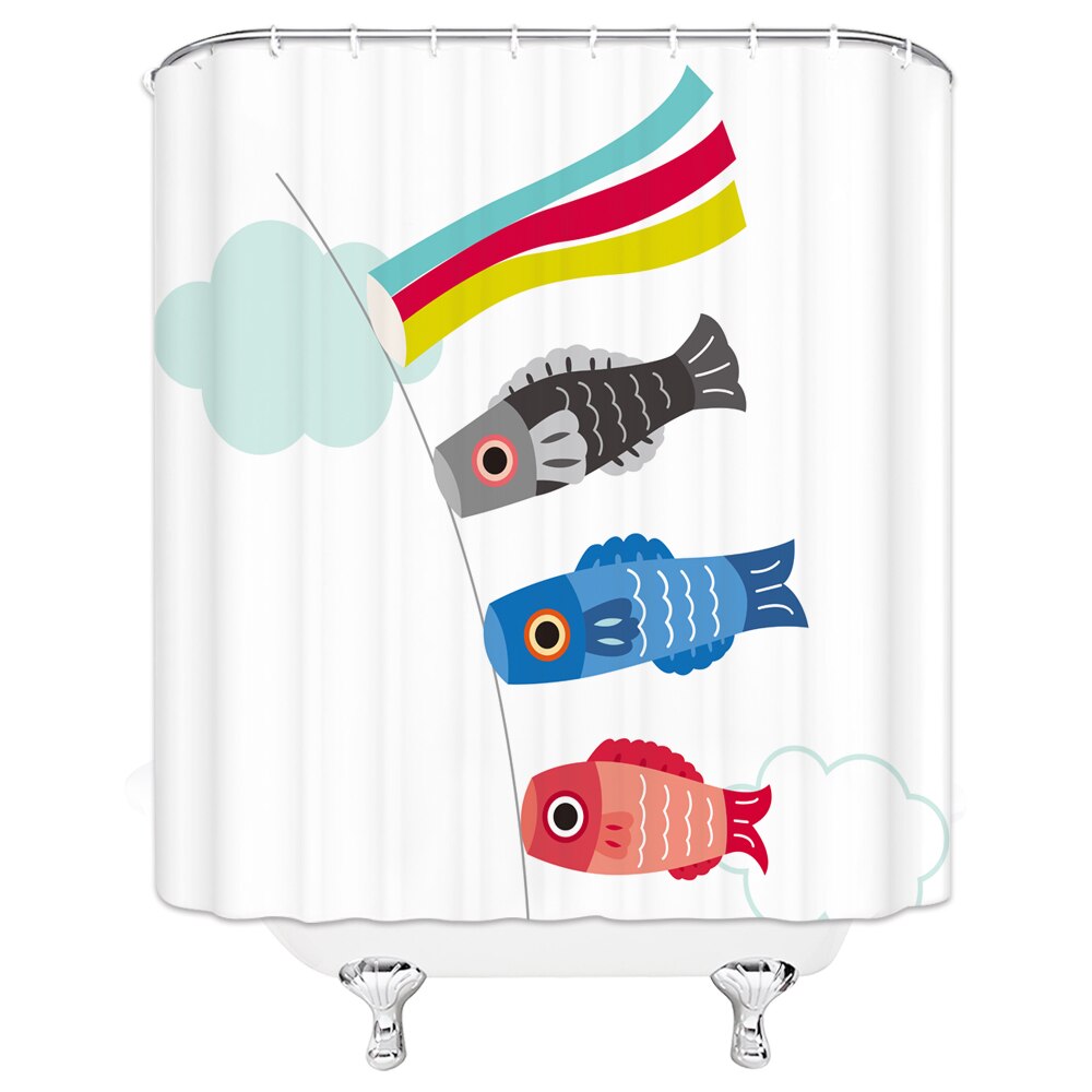 Shower Curtain Koinobori Flags (4 sizes)