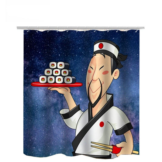 Cortina de Ducha Sushi (5 Tamaños)