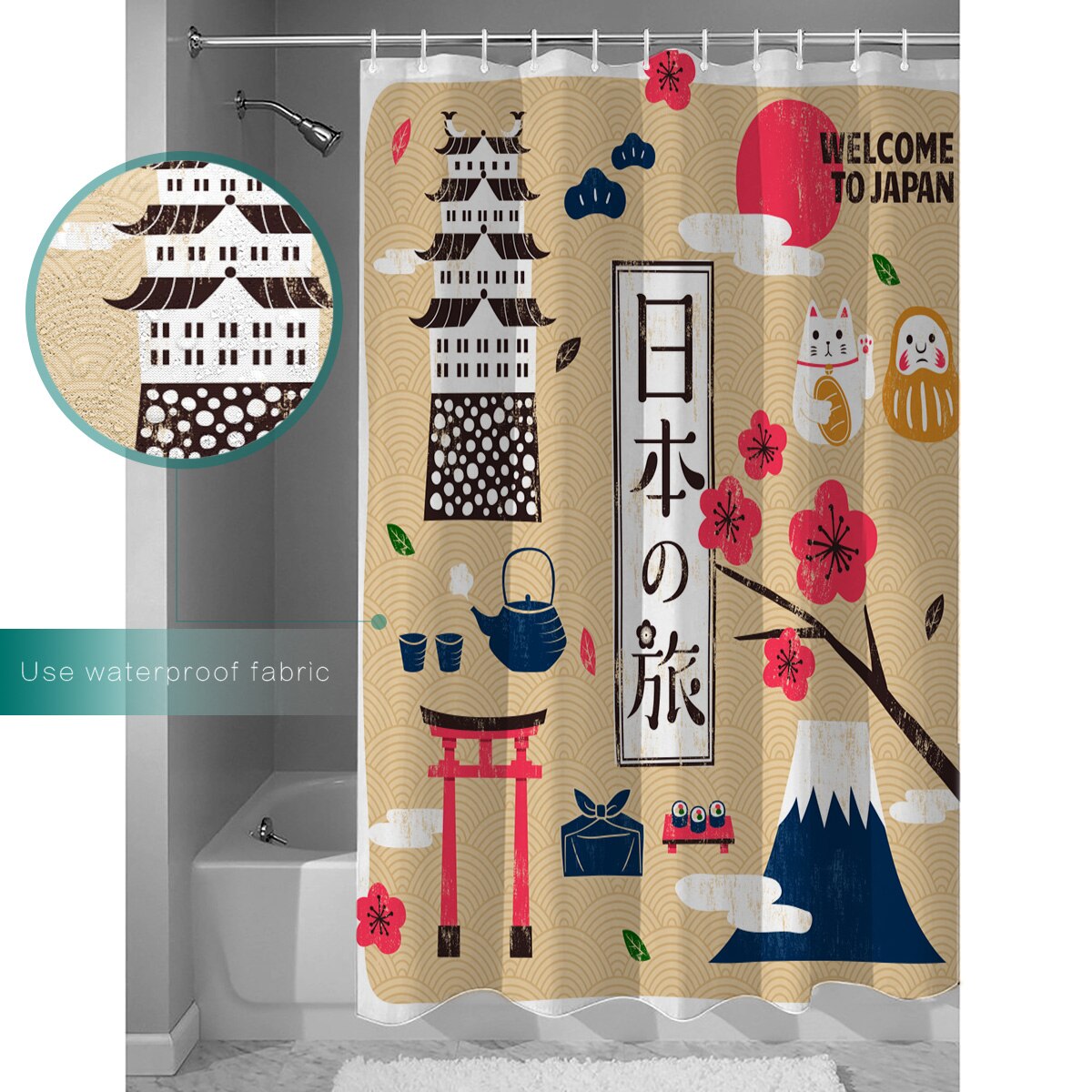 Shower Curtain Miu (11 sizes)