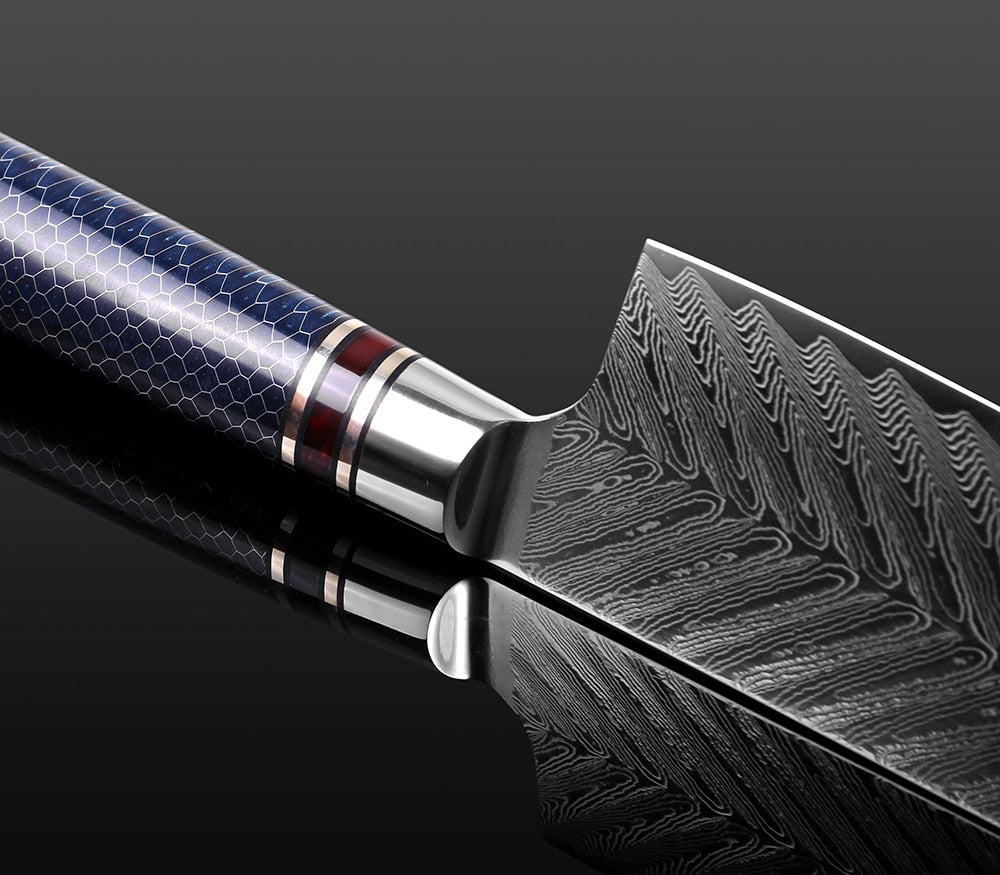 Damascus Steel Knife Morioka