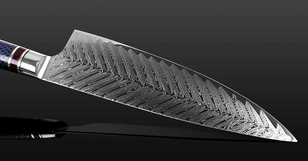 Damascus Steel Knife Morioka