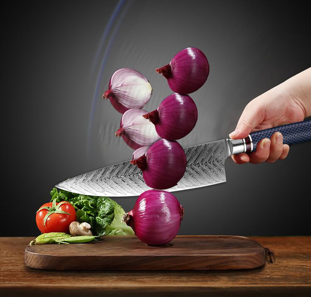 Damascus Steel Knife Morioka