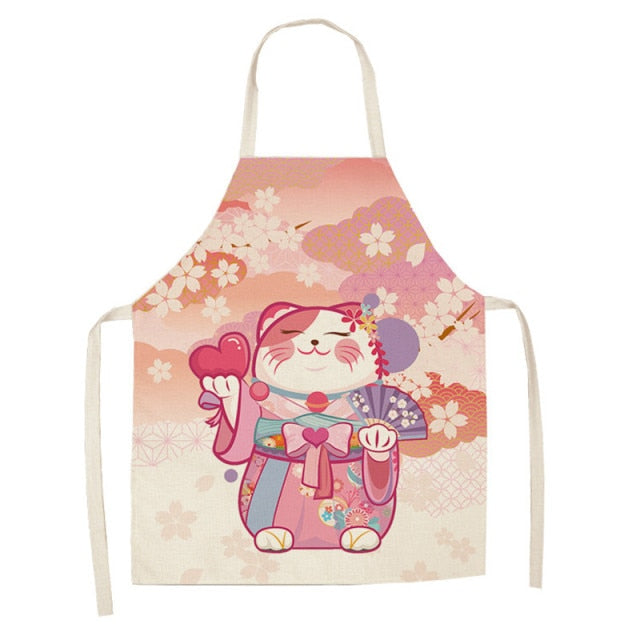 Delantal Gato de la Suerte Cocina