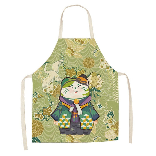 Delantal Gato de la Suerte Cocina