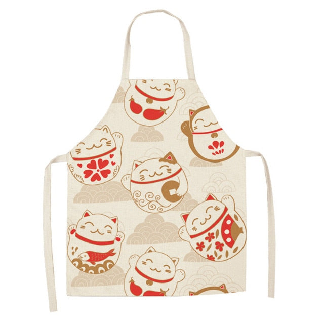 Delantal Gato de la Suerte Cocina