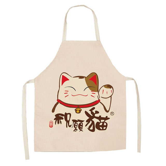 Delantal Gato de la Suerte Cocina