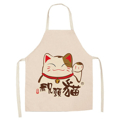 Delantal Gato de la Suerte Cocina