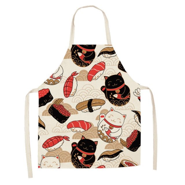 Delantal Gato de la Suerte Cocina