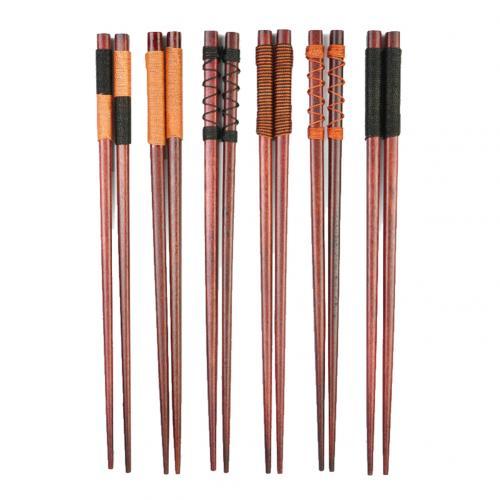 6 pairs of Chestnut Wood Chopsticks Mito