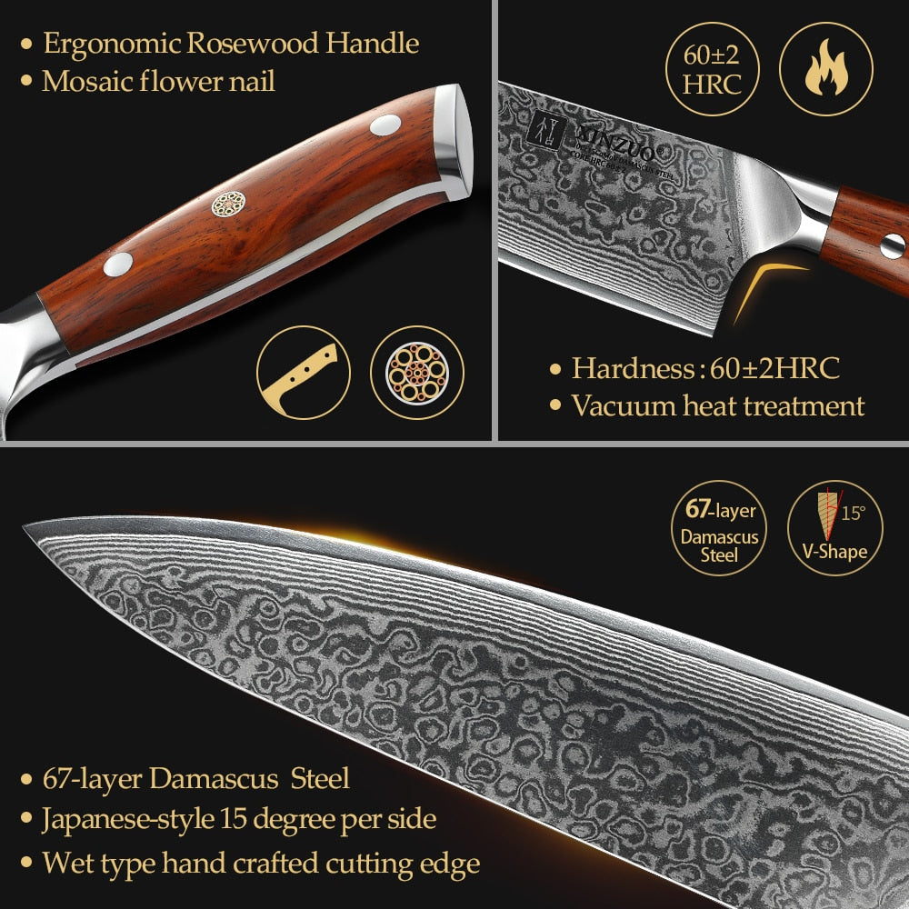 Cuchillo de Cocina Gyuto Komainu (3 Formas)