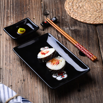 Juego de Platos y Palillos para Sushi Kiki II