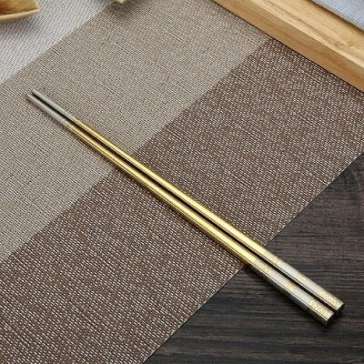 1 Pairs of Metal Chopsticks Shirasawanum (4 Colors)