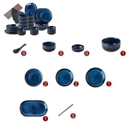 Juego de Vajillas Utsugi (5 Juegos)