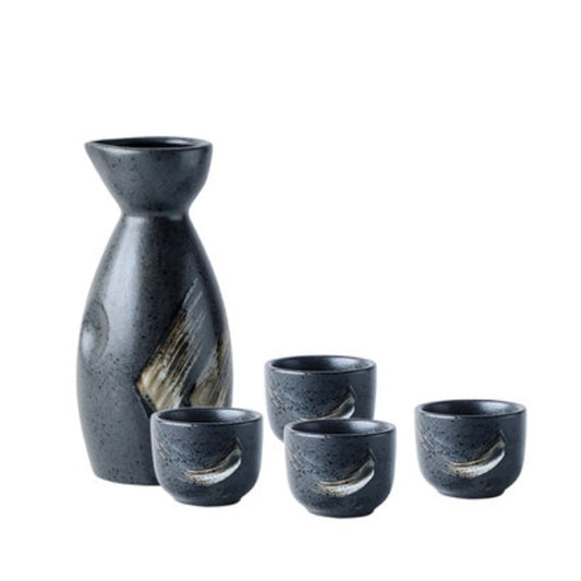 Sake Set Ceramic Sake Set, Japanese Sake Cup Set, Sake Pot, Wine Dispenser  & Cup, Japanese Drinking Glasses Set,dad's Gift 