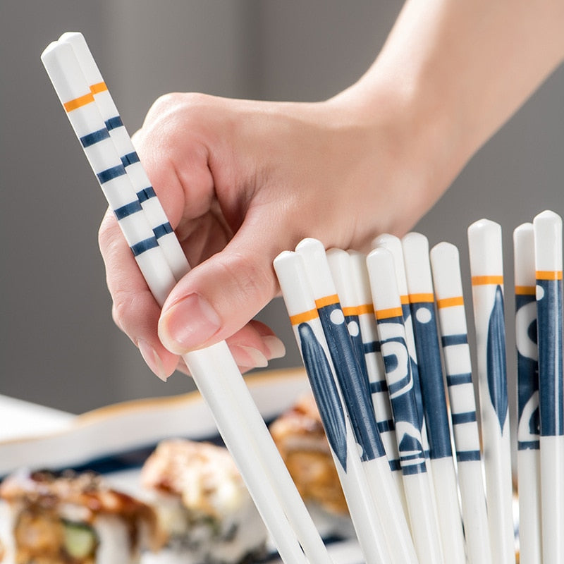 5 Pairs Chopsticks Set Koraiensis (4 Colors)