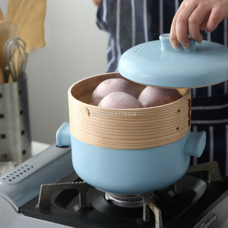 Casserole with Steamer Enryaku-ji (5 Colors and 3 Sizes)