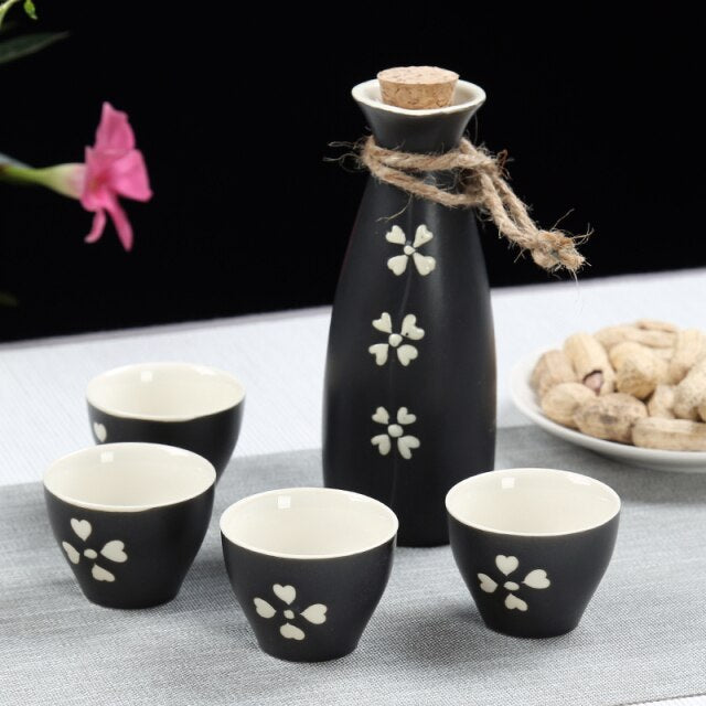 Sake Set Kaikoma (5 Colors)