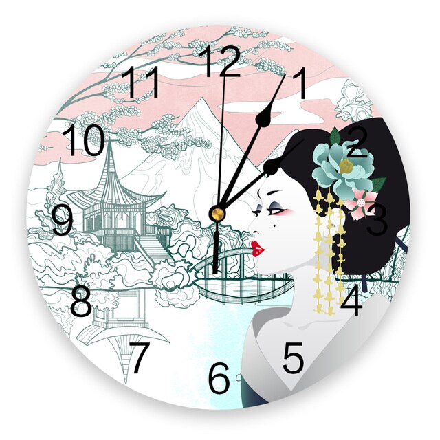 Reloj de Pared Geisha Oshin (20 Modelos)