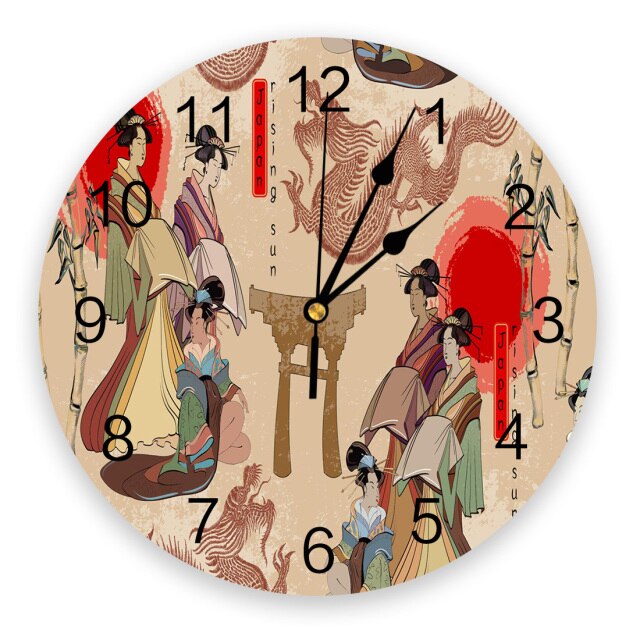 Reloj de Pared Geisha Oshin (20 Modelos)
