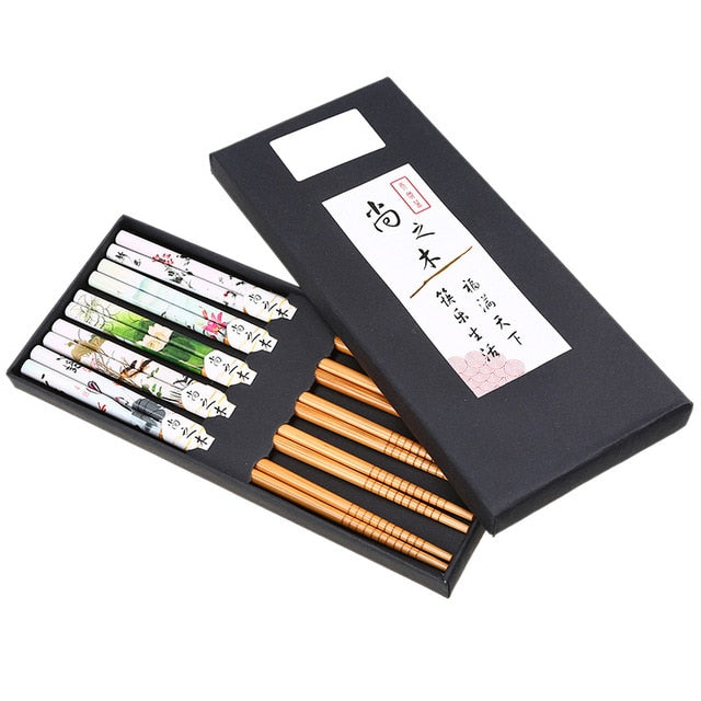 Set de 5 Pares de Palillos Wiesneri (9 Colores)